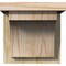 Ekena Millwork Huntington Rough Sawn Corbel w/Backplate, Douglas Fir, 8"W x 8"D x 8"H COR08X08X08HUN01RDF - alternate 2